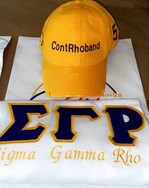 Greek Life Custom Shirt/Hat Combo