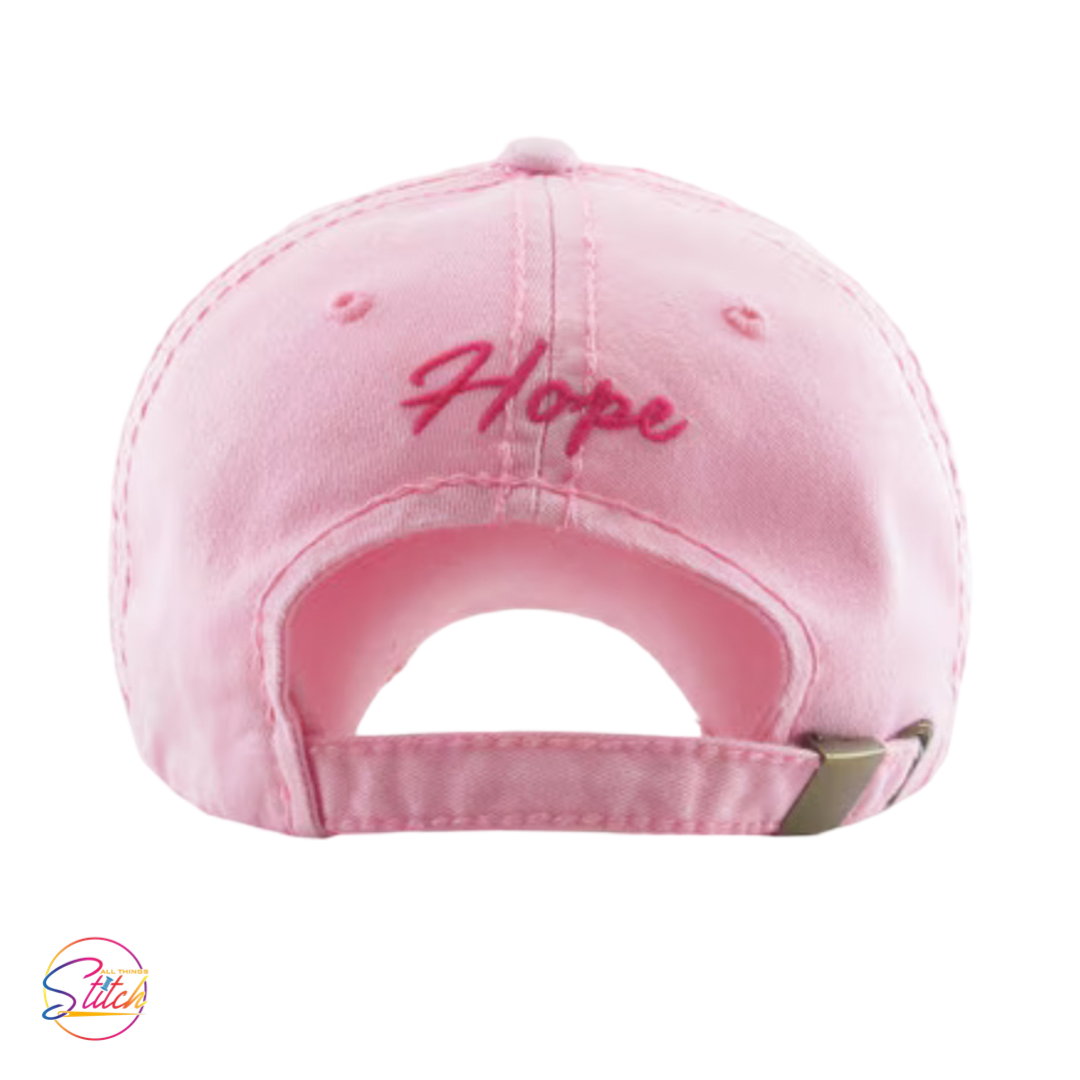 Pink Breast Cancer Awareness Dad Hat