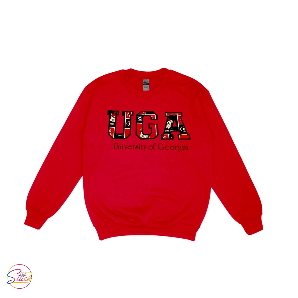 University of Georgia Red Crewneck Sweatshirt