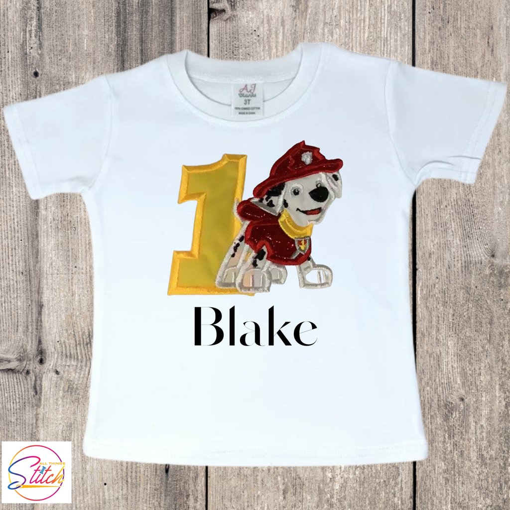 Marshall Paw Patrol Appliqué T-shirt